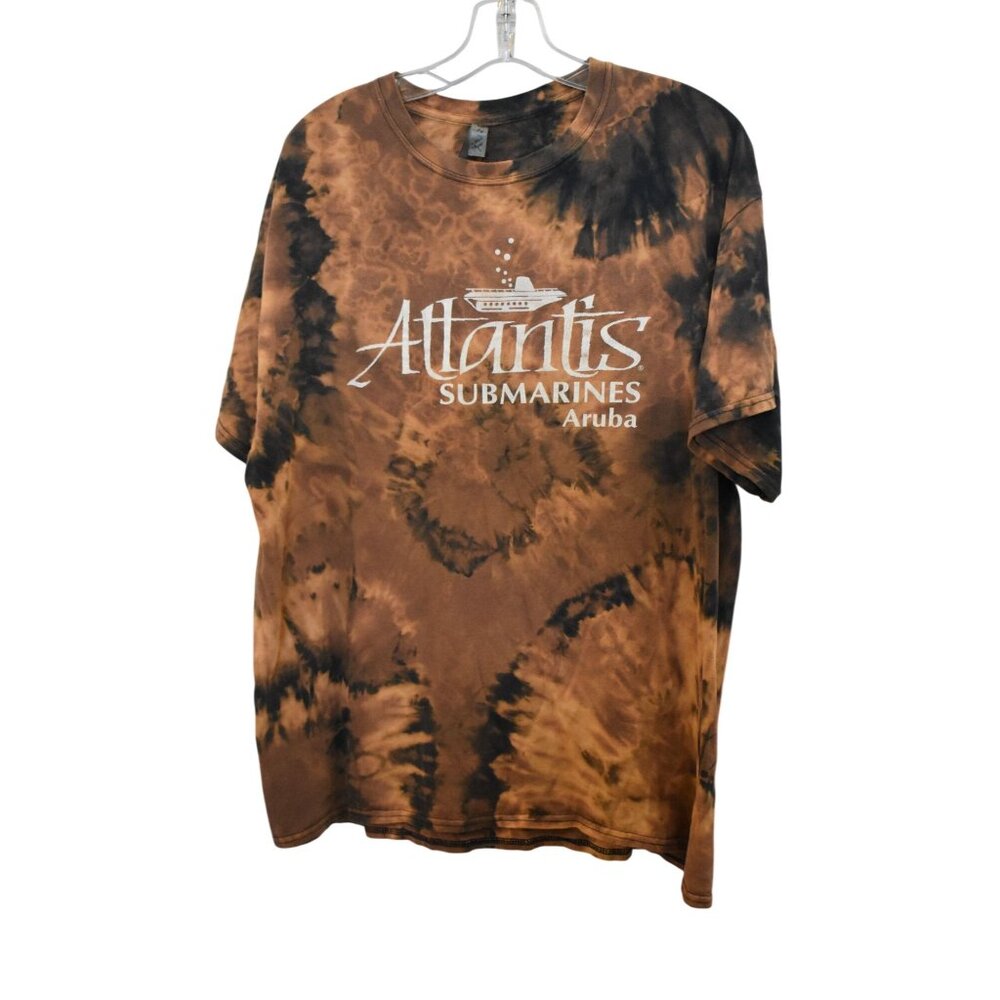 Men's Ouray Aruba Atlantis Submarines Custom Bleach Dye Size XL